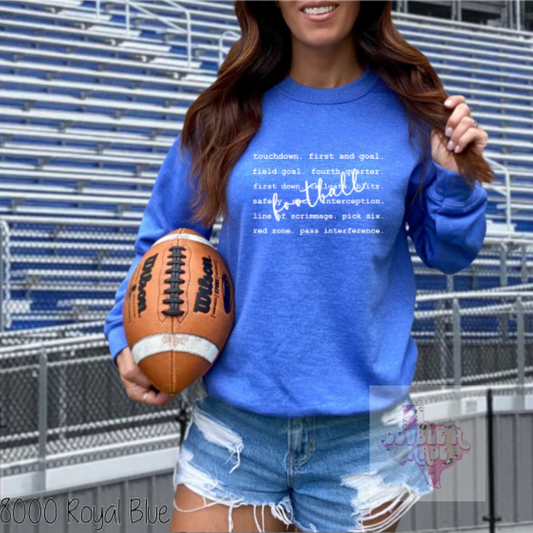 Football Typography Tee