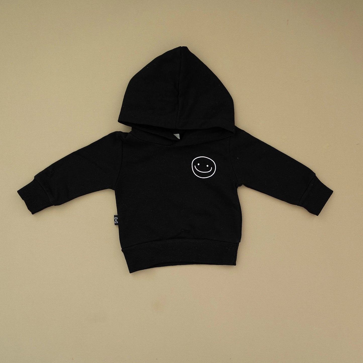 Black Happy Hoodie