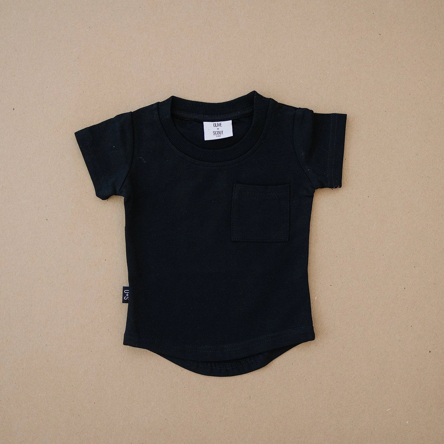 Black Pocket Tee