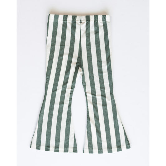 Green Striped Bell Bottoms