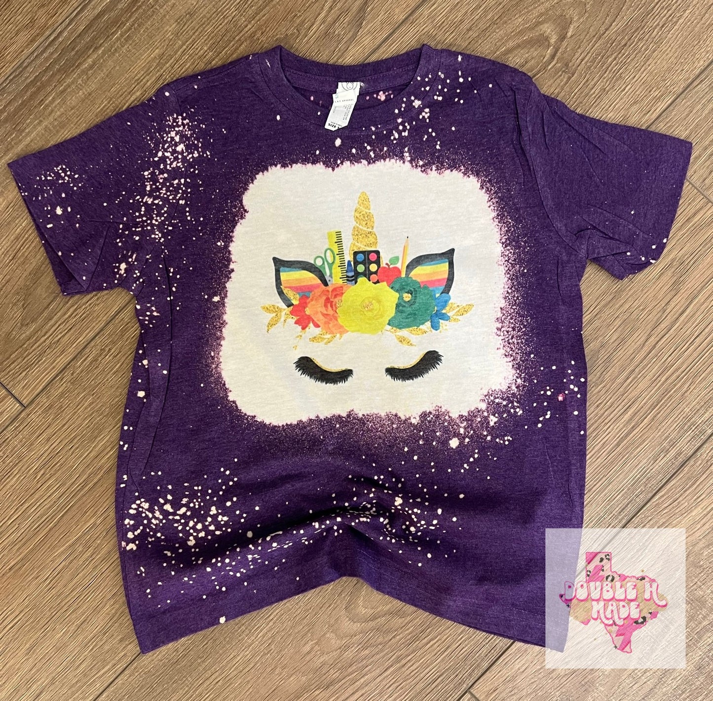 School Unicorn Bleached Tee