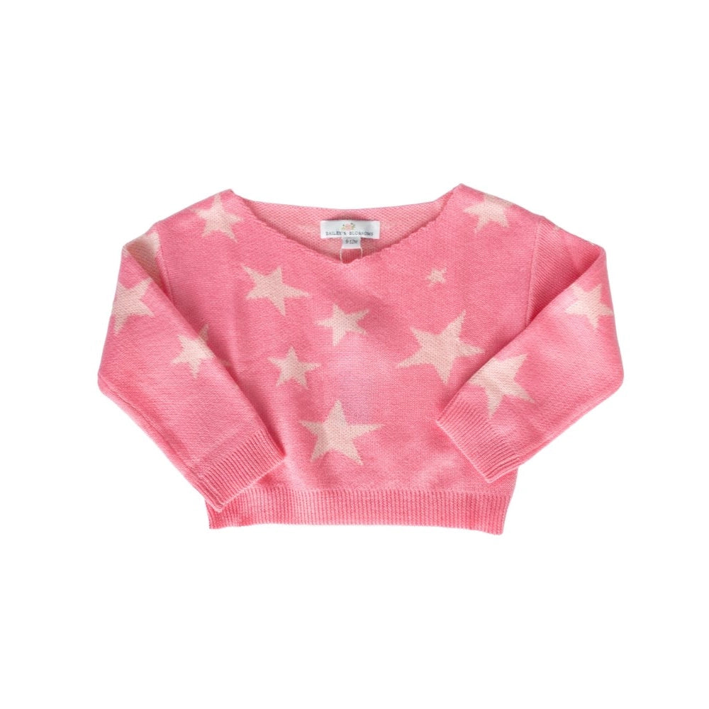 Pink Hollywood Star Sweater