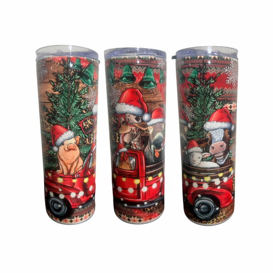 Animal Christmas Tumbler