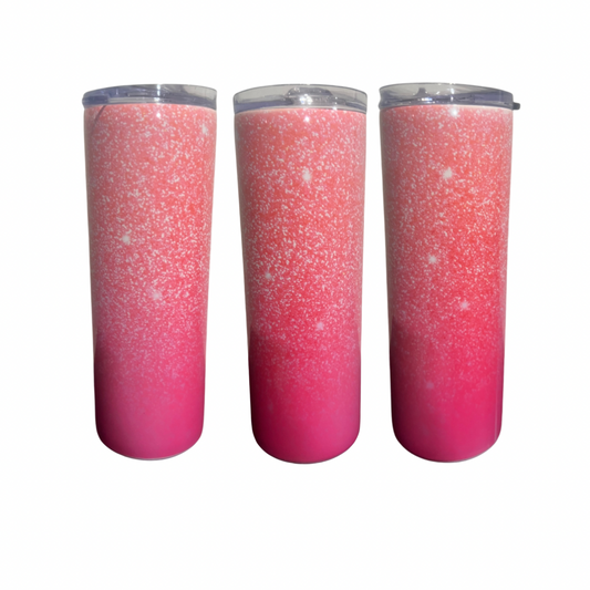 Pink Glitter Tumbler