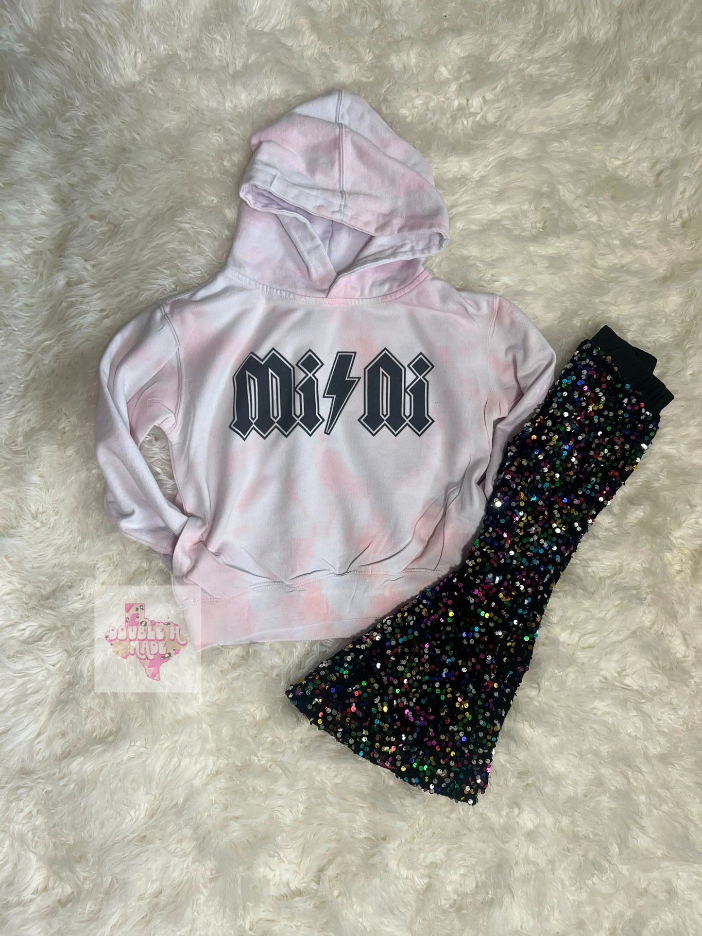 Mini Pink Tie Dye Hoodie