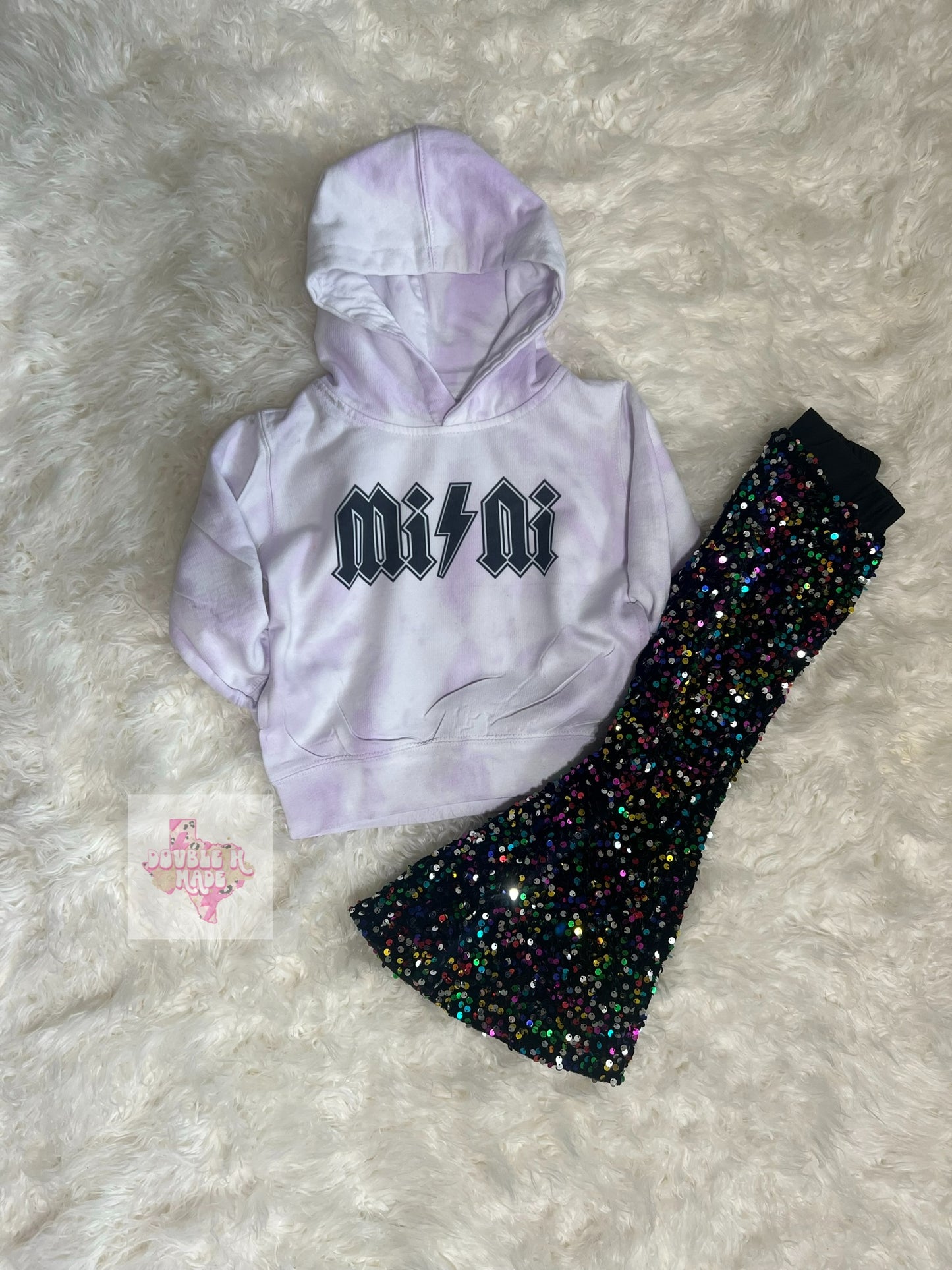 Mini Purple Tie Dye Hoodie